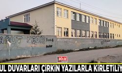 Okul duvarları çirkin yazılarla kirletiliyor