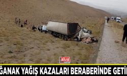 Sağanak yağış kazaları beraberinde getirdi