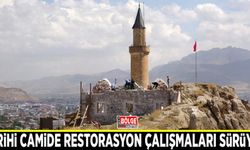 Tarihi camide restorasyon çalışmaları sürüyor
