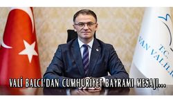 Vali Balcı: Cumhuriyetimizin 100. Yılı kutlu olsun!