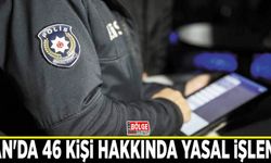 Van'da 46 kişi hakkında yasal işlem…