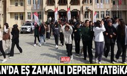 Van'da eş zamanlı deprem tatbikatı