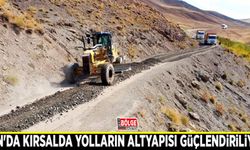 Van'da kırsalda yolların altyapısı güçlendiriliyor