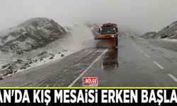 Van'da kış mesaisi erken başladı