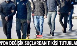 Van’da değişik suçlardan 11 kişi tutuklandı