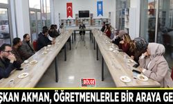 Başkan Akman, öğretmenlerle bir araya geldi
