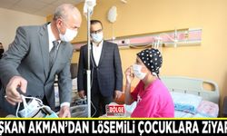 Başkan Akman’dan lösemili çocuklara ziyaret