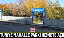 Hatuniye Mahalle Parkı hizmete açıldı