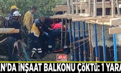 Van'da inşaat balkonu çöktü: 1 yaralı