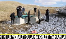 Van'ın ilk yeraltı sulama göleti tamamlandı