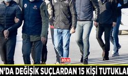 Van’da değişik suçlardan 15 kişi tutuklandı
