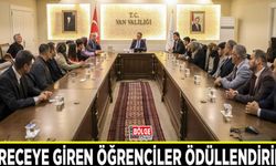 Dereceye giren öğrenciler ödüllendirildi