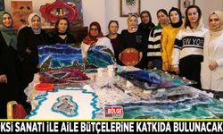 Epoksi sanatı ile aile bütçelerine katkıda bulunacaklar