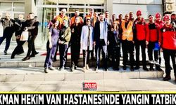 Lokman Hekim Van Hastanesi'nde yangın tatbikatı