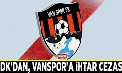PFDK'dan, Vanspor'a ihtar cezası…