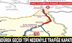 Tendürek Geçidi tipi nedeniyle trafiğe kapatıldı