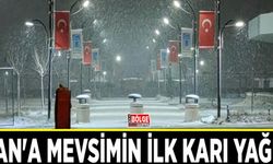 Van'a mevsimin ilk karı yağdı