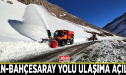 Van-Bahçesaray yolu ulaşıma açıldı