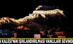 Van Kalesi’nin ışıklandırılması Vanlıları sevindirdi