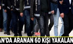 Van’da aranan 60 kişi yakalandı