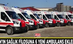 Van’ın sağlık filosuna  6 yeni ambulans eklendi