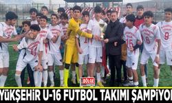 Büyükşehir U-16 Futbol Takımı şampiyon…