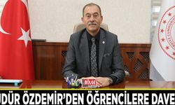 Müdür Özdemir’den öğrencilere davet…