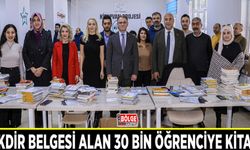 Takdir belgesi alan 30 bin öğrenciye kitap…