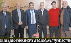 Tuğrul'dan, Başhekim Sarıkaya  ve Dr. Doğan'a teşekkür ziyareti…