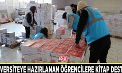 Üniversiteye hazırlanan öğrencilere kitap desteği