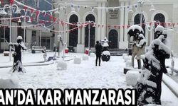 Van'da kar manzarası