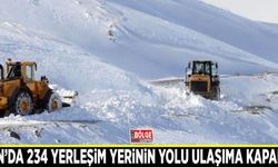 Van’da 234 yerleşim yerinin yolu ulaşıma kapandı