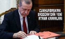 Cumhurbaşkanı Erdoğan'dan yeni atama kararları...