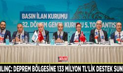 Erkılınç: Deprem bölgesine 133 milyon TL'lik destek sunduk