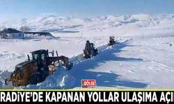 Muradiye’de kapanan yollar ulaşıma açıldı