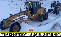 Saray’da karla mücadele çalışmaları sürüyor