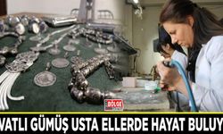 Savatlı gümüş usta ellerde hayat buluyor