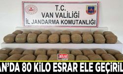 Van’da 80 kilo esrar ele geçirildi