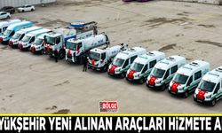 Büyükşehir yeni alınan araçları hizmete aldı