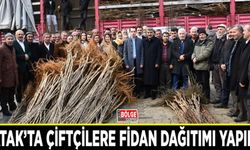 Çatak’ta çiftçilere fidan dağıtımı yapıldı