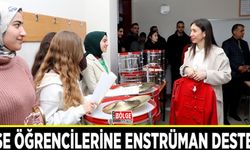 Erciş Güzel Sanatlar Lisesi öğrencilerine enstrüman desteği