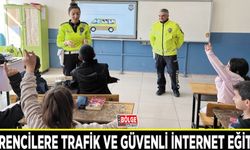 Öğrencilere trafik ve güvenli internet eğitimi