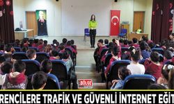 Öğrencilere trafik ve güvenli internet eğitimi