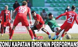Vanspor'da sezonu kapatan Emre'nin performansı…