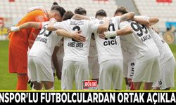 Vanspor'lu futbolculardan ortak açıklama