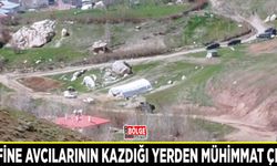 Define avcılarının kazdığı yerden mühimmat çıktı