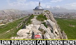 Kalenin zirvesindeki cami yeniden hizmette