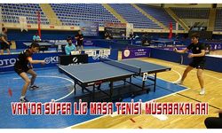 Van'da Süper Lig Masa Tenisi müsabakaları...