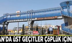Van'da üst geçitler çöplük içinde