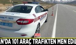 Van’da 101 araç trafikten men edildi